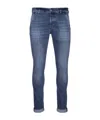 Dondup Trousers With Pockets And Belt Loops In Blue
