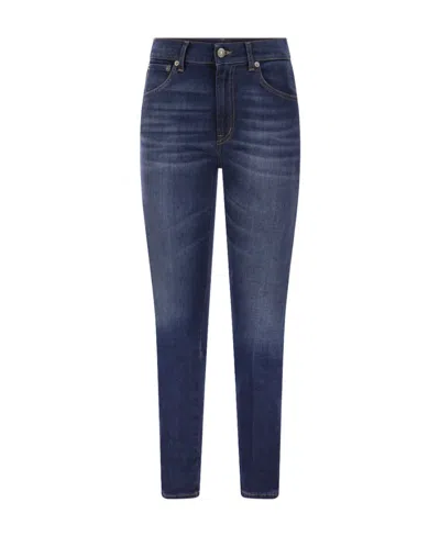DONDUP BELT RING DENIM TROUSERS