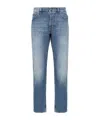 Dondup Brighton Mid-rise Tapered Jeans In Blue