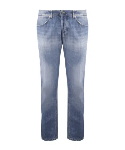 Dondup Belt Ring Denim Trousers In Blue