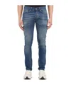 Dondup Belt Ring Denim Trousers In Blue