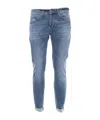 Dondup "mius" Jeans In Stretch Denim In Blue