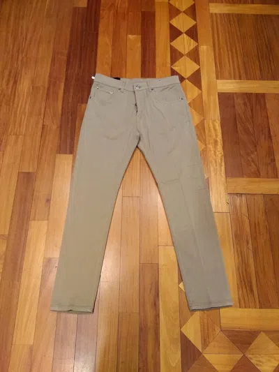 Dondup Belt Ring Denim Trousers In Gray