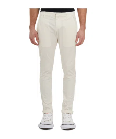Dondup Belt Ring Denim Trousers In White