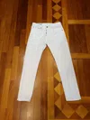 Dondup Belt Ring Denim Trousers In White