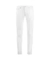 Dondup Belt Ring Denim Trousers In White