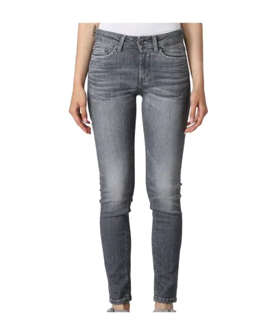 Dondup Belt Ring Jeans In Gray