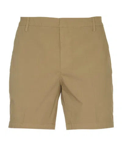 Dondup Belt Ring Shorts In Green