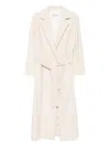Dondup Belted Coat In White