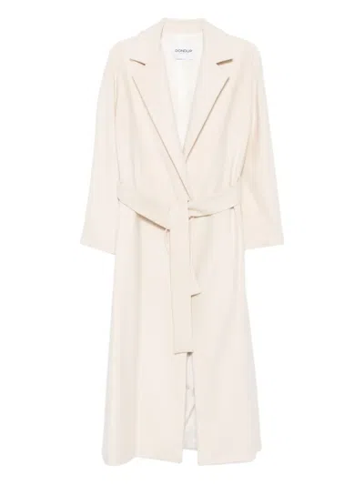 Dondup Belted Coat In White