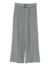 Dondup Belted Pants In Gray