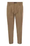 Dondup Ben Trousers In Wool In Brown