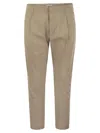 DONDUP BEN - CARROT POPLIN TROUSERS