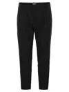 Dondup Belt Loop Casual Pants In Black