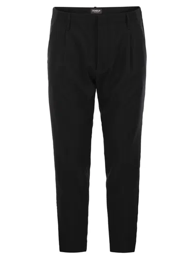 DONDUP DONDUP BEN CARROT PANTS IN WOOL
