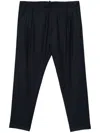 Dondup Mid-rise Tailored Trousers In Blue