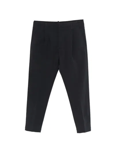 Dondup Ben Tailored Tapered Straight-leg Pants In Black