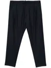 Dondup Mid-rise Tailored Trousers In Blue