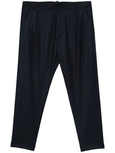 Dondup Mid-rise Tailored Trousers In Blue