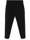 Dondup Elastic Waist Casual Pants In Schwarz