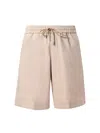 Dondup Man Shorts & Bermuda Shorts Sand Size 31 Cotton, Elastane