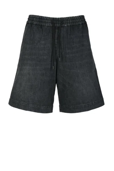 Dondup Bermuda Shorts - Grey In Black