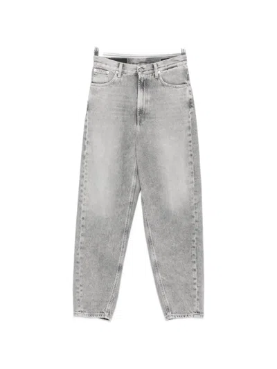 Dondup Bessie Acid-wash Jeans In Gray