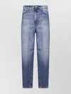 Dondup Bessie Belt Loops Faded Five-pocket Trousers In Blue