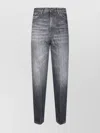 Dondup Relaxed Fit Tapered Leg Jeans With Vintage Grey Wash In Gray