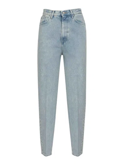 Dondup Bessie Loose Jeans In Fixed Denim In Blue
