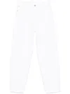 Dondup Loose White Denim Jeans In White