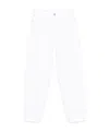 Dondup Loose White Denim Jeans In White