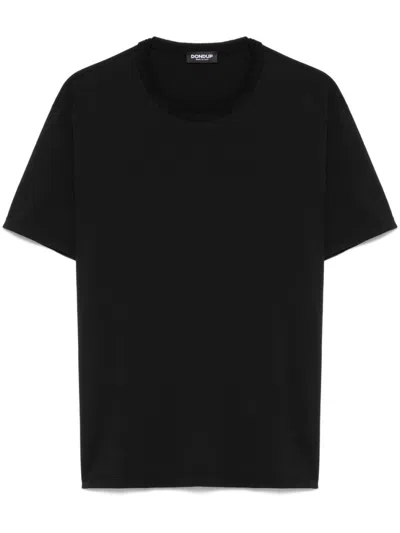 Dondup Black Crewneck Logo T-shirt