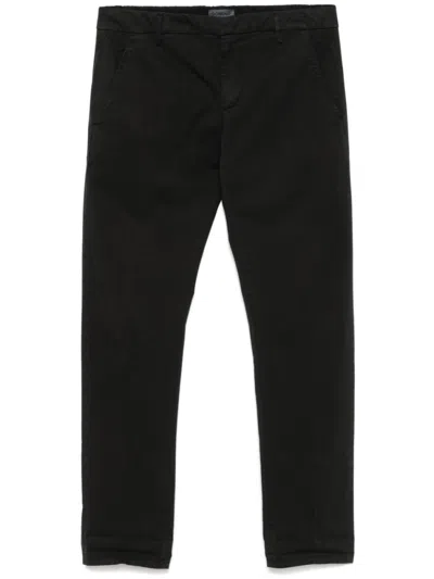 DONDUP BLACK GAUBERT TROUSERS