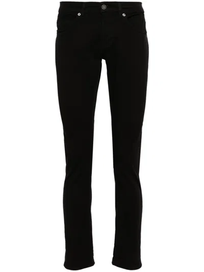 Dondup George Low-rise Skinny Jeans In Black