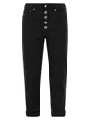 Dondup Woman Pants Black Size 31 Cotton, Elastomultiester, Elastane In Black