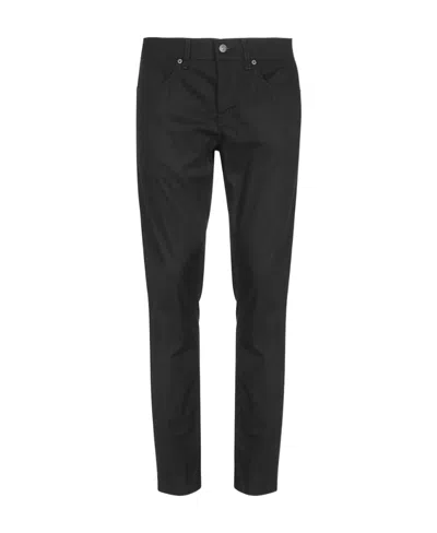 Dondup Black Logo Casual Denim Trousers