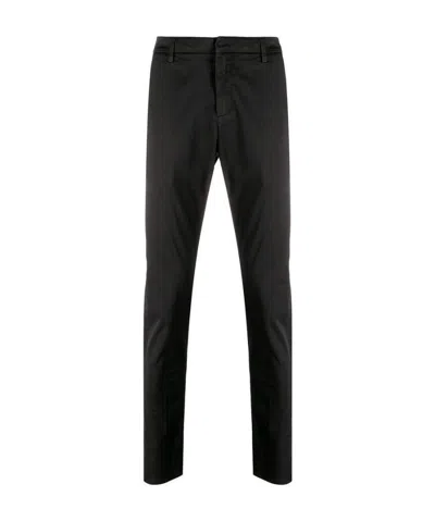 Dondup Black Straight Casual Pants