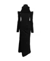 Dondup Dress With Split In Black