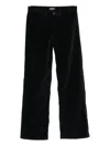 Dondup Black Velvet-effect Trousers
