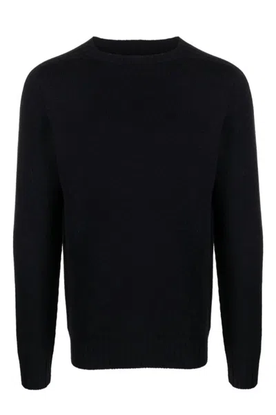 Dondup Crew Neck Knitwear Sweaters In Black
