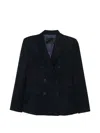Dondup Double-breasted Buttoned Blazer In Black
