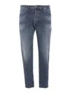 Dondup Brighton Button Jeans In Blue