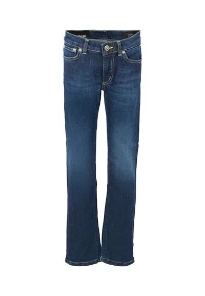 Dondup Kids' Blue Denim Jeans For Girl With Logo