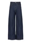 Dondup Blue Dond Up Denim Palazzo Jeans In Blue