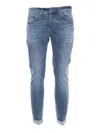 DONDUP BLUE EFFECT WASHED JEANS