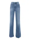 Dondup Blue Flared Jeans In Blue