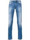 Dondup Stonewashed Skinny Jeans In Blue