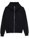 Dondup Blue Hoodie In Cotton With Logo