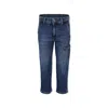 Dondup Blue Jeans For Boy With Logo In Denim
